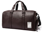 Sac de voyage femme en similicuir, 20 ou 30 litres, noir ou café, café
