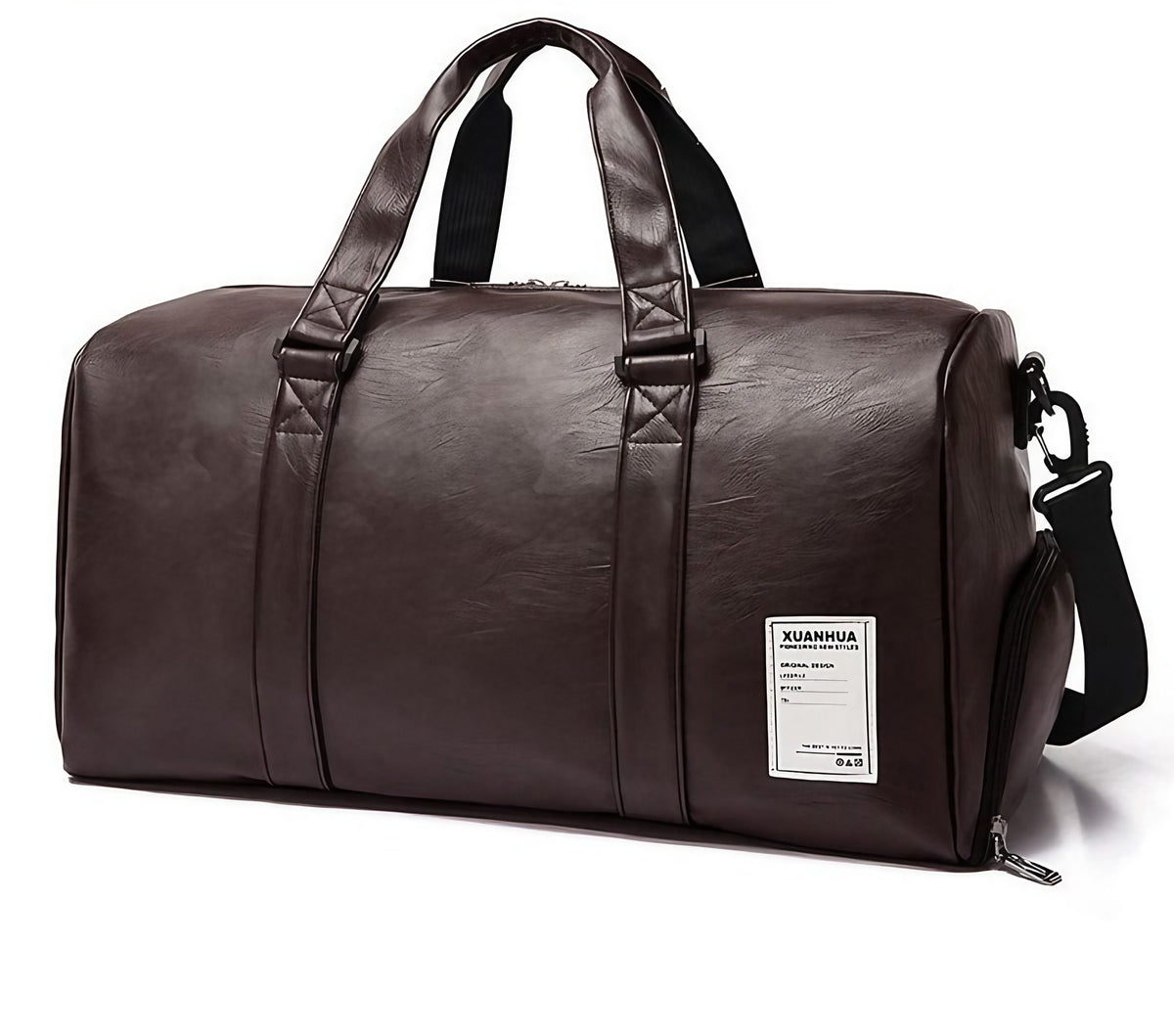 Sac de voyage femme en similicuir, 20 ou 30 litres, noir ou café, café