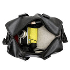 Sac de voyage femme en similicuir, 20 ou 30 litres, noir ou café