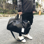 Sac de voyage femme en similicuir, 20 ou 30 litres, noir ou café