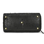 Sac de voyage femme en cuir gravé de fleurs, 50 x 26 x 27 cm
