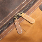 Sac de voyage femme en patchwork, tons bruns, 50 x 25 x 30 cm