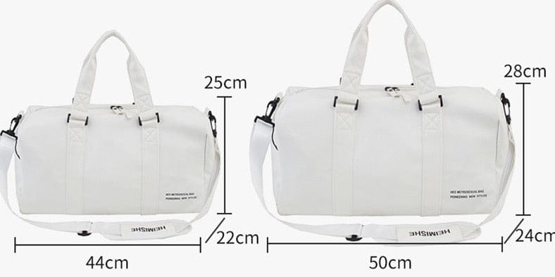 Sac de voyage femme en similicuir, petit ou grand, trois coloris