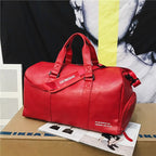 Sac de voyage femme en similicuir, petit ou grand, trois coloris