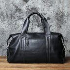 Sac de voyage homme en cuir, 45 x 17 x 28 cm, zippé
