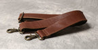Sac de voyage homme en cuir, 50 x 25 x 25 cm, bandoulière réglable
