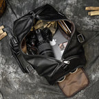 Sac de voyage homme en cuir, format cabine 45 cm
