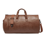 Sac de voyage homme porte-costume en similicuir, 50 x 28 x 30 cm, marron