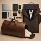 Sac de voyage homme porte-costume en similicuir, 50 x 28 x 30 cm