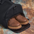 Sac de voyage homme en cuir souple, noir ou marron