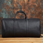 Sac de voyage homme en cuir souple, noir ou marron