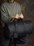 Sac de voyage homme en cuir souple, noir ou marron