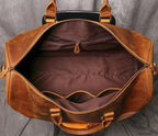 Sac week-end homme en cuir noir, 50 x 24 x 26 cm