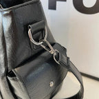 Sac besace femme à bandoulière amovible, format A4, 40 x 25 cm