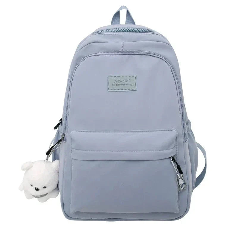 Sac à dos femme pour ordinateur 16 pouces, 20 litres, nylon, bleu