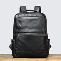 Sac à dos homme en cuir pour ordinateur 15 pouces, noir