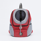 Sac à dos de transport chien et chat, porté dos ou ventre, fuchsia