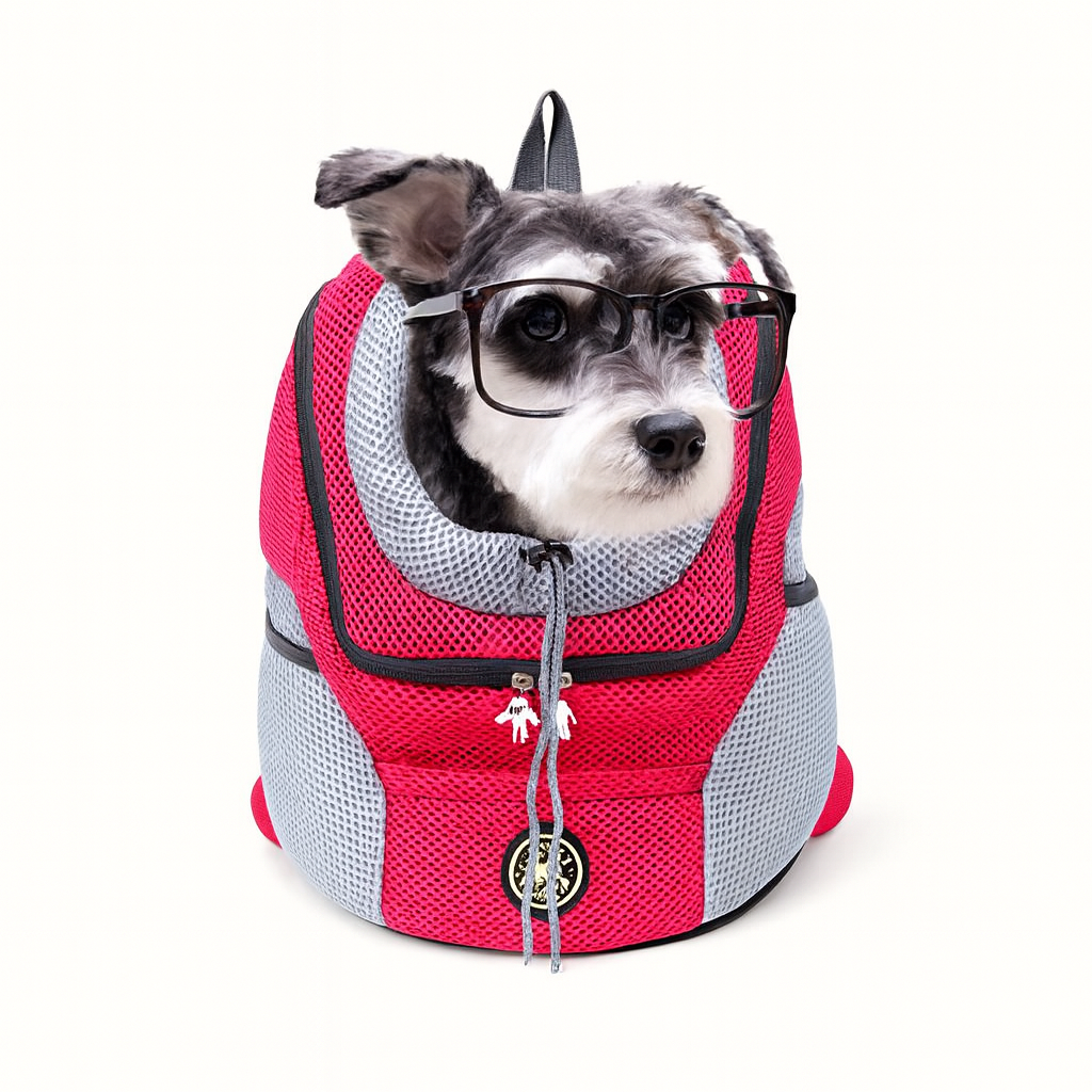 Sac à dos de transport chien et chat, porté dos ou ventre