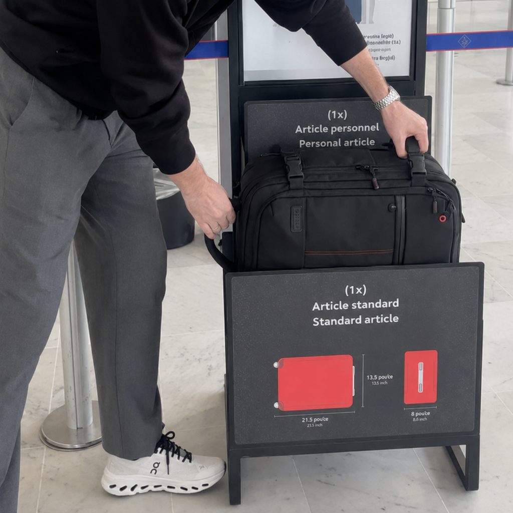 Sac à dos cabine extensible avec compression, cadenas TSA