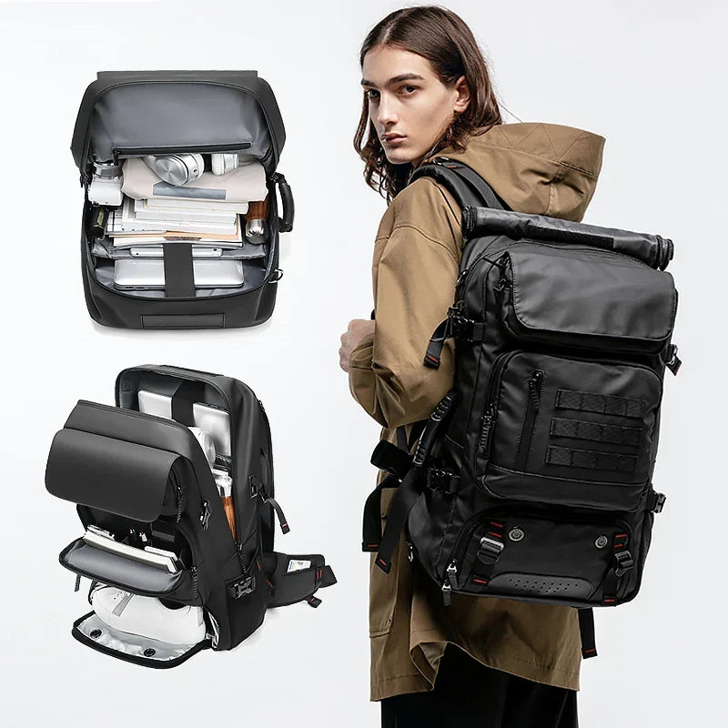 Sac à dos de voyage homme convertible, poche à chaussures