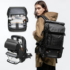 Sac à dos de voyage homme convertible, poche à chaussures