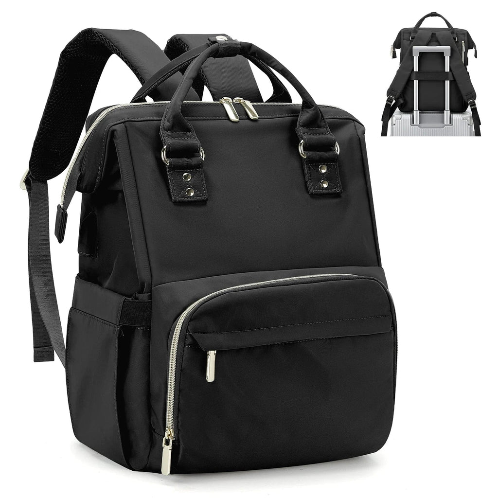 Sac à dos de voyage femme, ordinateur 14 pouces, 500 g, noir
