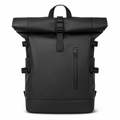 Sac à dos de voyage unisexe à volume modulable, port USB, noir