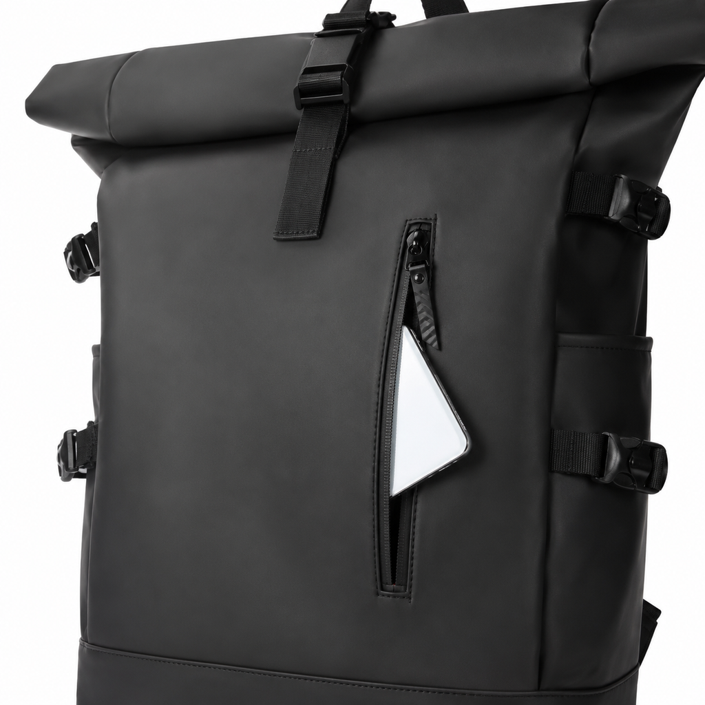 Sac à dos de voyage unisexe à volume modulable, port USB