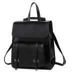 Sac à dos femme en cuir, bretelles ajustables, quatre coloris, noir