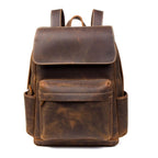 Sac à dos homme pour ordinateur 15,6 pouces, 43 x 34 cm, marron foncé
