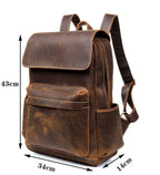 Sac à dos homme pour ordinateur 15,6 pouces, 43 x 34 cm