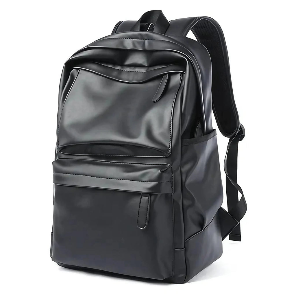 Sac à dos homme imperméable noir, compartiment ordinateur, noir
