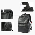 Sac à dos homme imperméable noir, compartiment ordinateur