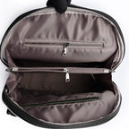 Sac à dos femme en cuir verni, noir, café ou marron
