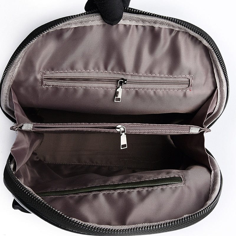 Sac à dos femme en cuir verni, noir, café ou marron