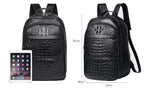 Sac à dos femme en cuir noir, ordinateur 17 pouces