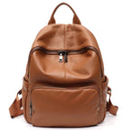 Sac à dos femme urbain à texture grainée, six coloris, camel