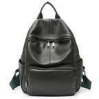 Sac à dos femme urbain à texture grainée, six coloris, vert