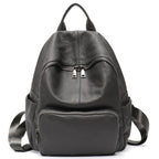 Sac à dos femme urbain à texture grainée, six coloris, gris