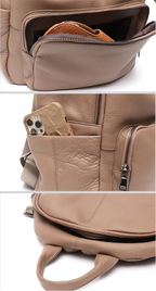 Sac à dos femme urbain à texture grainée, six coloris