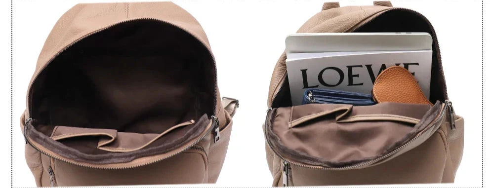 Sac à dos femme urbain à texture grainée, six coloris