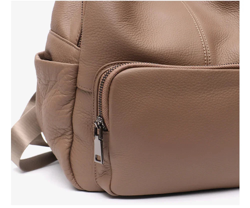 Sac à dos femme urbain à texture grainée, six coloris