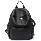 Sac à dos femme urbain à texture grainée, six coloris, noir