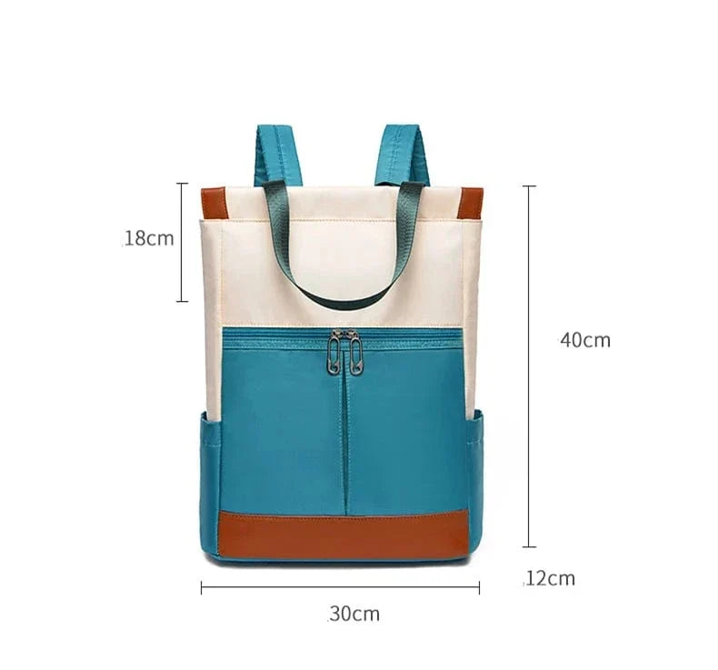 Sac à dos femme en nylon Oxford déperlant, ordinateur 14 pouces