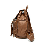 Petit sac à dos femme bleu en similicuir, 0,5 kg
