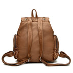 Petit sac à dos femme bleu en similicuir, 0,5 kg