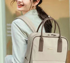 Sac à dos femme pour ordinateur 15 pouces, léger, noir ou beige