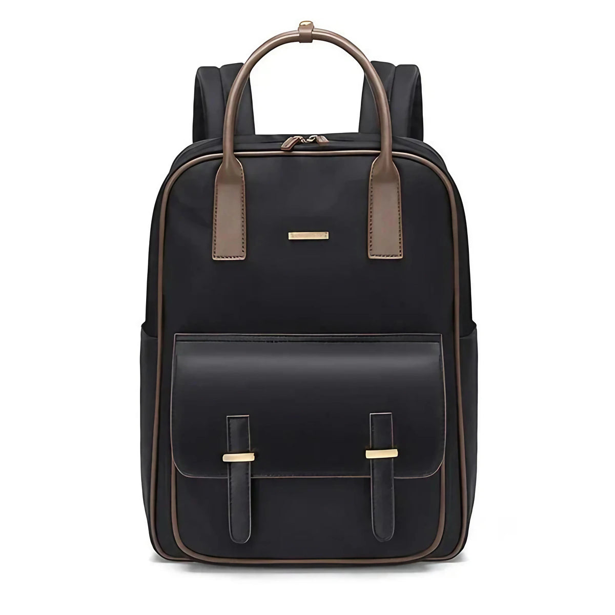 Sac à dos femme pour ordinateur 15 pouces, léger, noir ou beige, noir