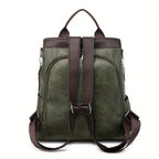 Sac à dos antivol femme en similicuir, trois coloris