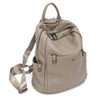 Petit sac à dos femme en éco-cuir grainé, quatre coloris